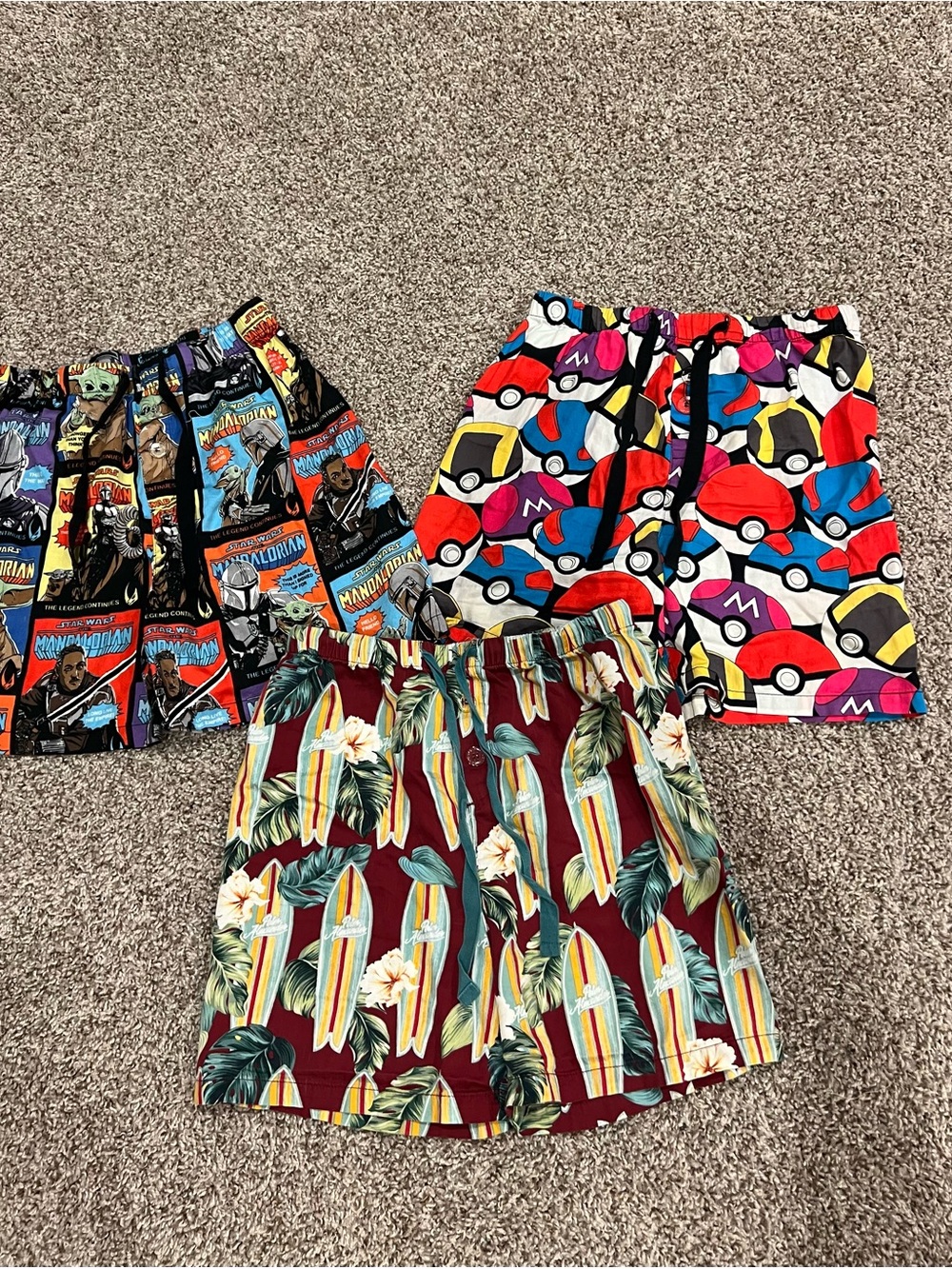 Bundle 100% cotton Peter Alexander Kids Three-Pack Printed Shorts -